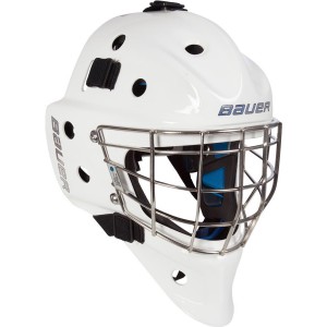 Bauer NME 8 Certified Straight Bar Goalie Mask.